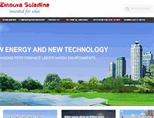 Tablet Screenshot of einnova-solarline.com